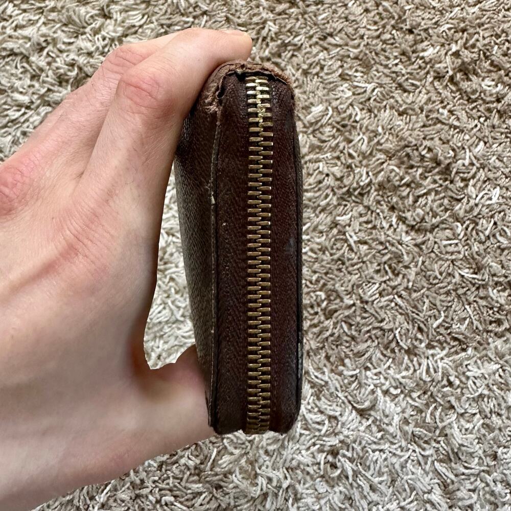 Authentic Vintage Louis Vuitton Brown Monogram Zippy Wallet Long Purse LV Canvas - Picture 4 of 13
